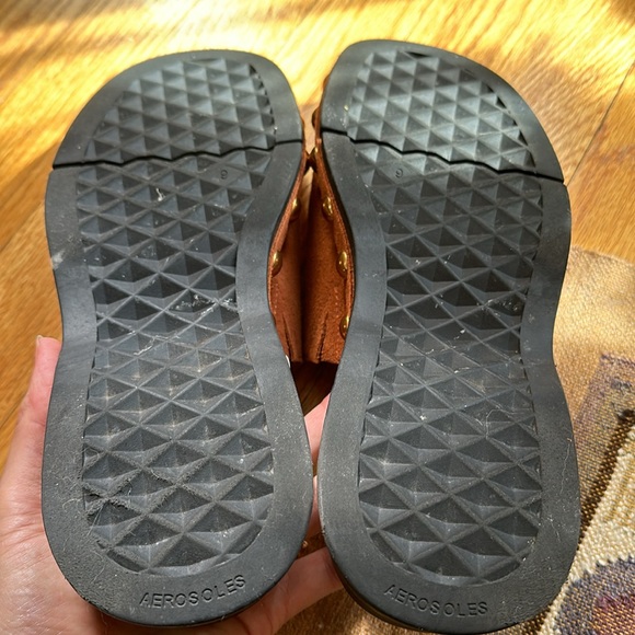 Aerosoles Faye clog in gingerbread suede - Picture 4 of 6